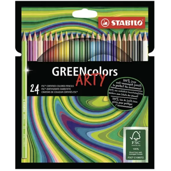 Stabilo: GREENcolors Arty 24er Buntstift-Set Bild 1