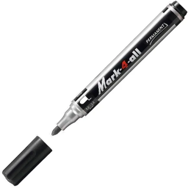 Stabilo: Mark-4-All Kugelspitz-Alkoholmarker in Schwarz Bild 2