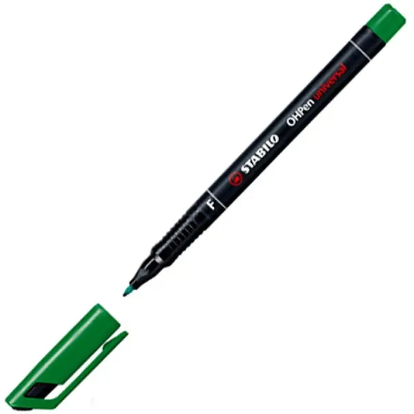 Stabilo OHPen universal F alkoholischer Filzstift in Grün 0,7mm Bild 2