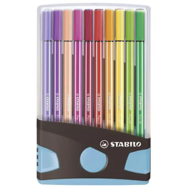 Stabilo: Pen 68 ColorParade Fasermaler 20er-Set in aufklappbarer hellblauer Box Bild 1