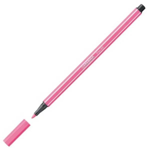 Stabilo: Pen 68 Filzstift in hellrosa Farbe, 1mm Bild 2