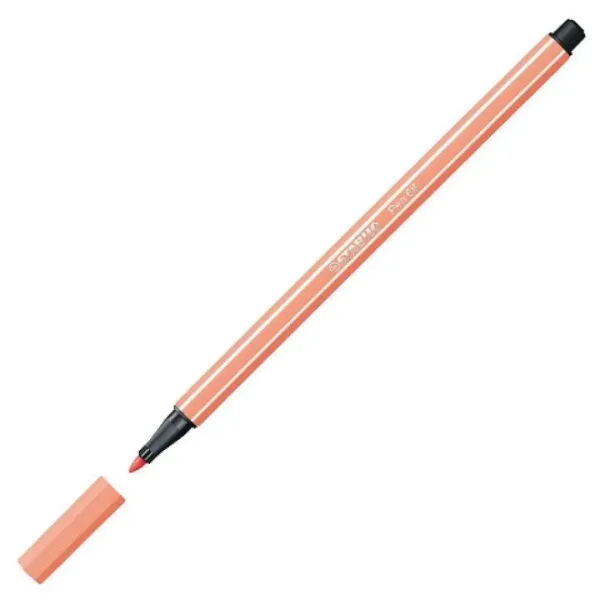 Stabilo: Pen 68 Pinsel-Filzstift in heller Hautfarbe, 1mm Bild 2