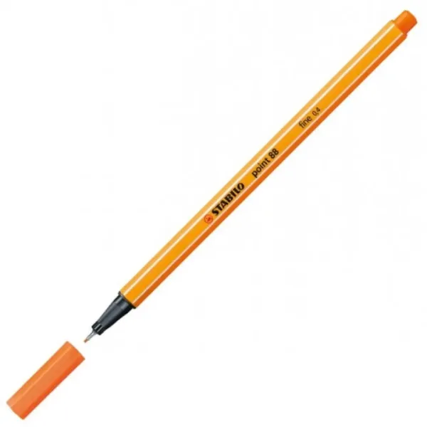 Stabilo: Point 88 Fineliner 0,4mm in hellem Zinnoberrot Bild 2