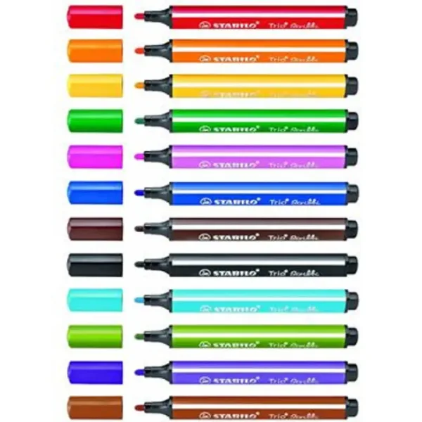 Stabilo: Trio Scribbi Tisch-Filzstift-Set 12 Stück Bild 2