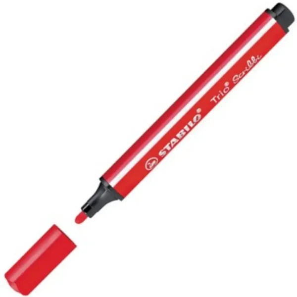 Stabilo: Trio Scribble dreieckiger Filzstift in Rot Bild 2