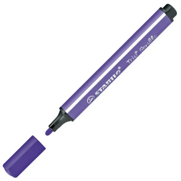 Stabilo: Trio Scribble dreieckiger Filzstift in lila Farbe Bild 2