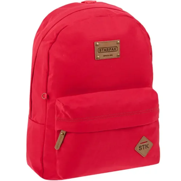 Starpak korallenfarbener zweifächiger Schulranzen, Rucksack Bild 1