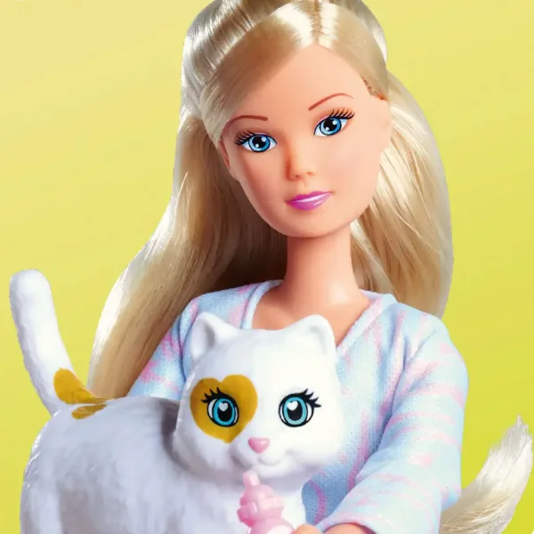 Steffi Love: Blonde Steffi-Puppe mit Kätzchen und Zubehör 29 cm - Simba Toys Bild 2