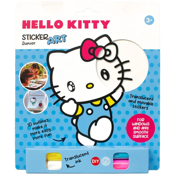 Sticker Art: Hello Kitty ausmalbares Sticker-Set, verschiedene Ausführungen, 1 Stück – Comansi Bild 2