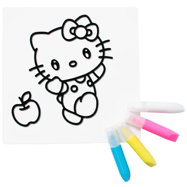 Sticker Art: Hello Kitty ausmalbares Sticker-Set, verschiedene Ausführungen, 1 Stück – Comansi Bild 3