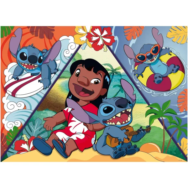 Stitch 2-in-1 Maxi-Puzzle mit 150 Teilen und Ausmalbild 70x50 cm – Lisciani Bild 2