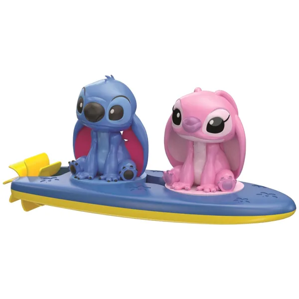 Stitch und Angel Badespielzeug mit Surfbrett - Clementoni baby Bild 2