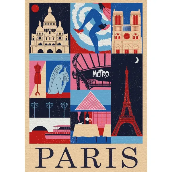 Style in the City Paris 1000-teiliges Puzzle - Clementoni Bild 2