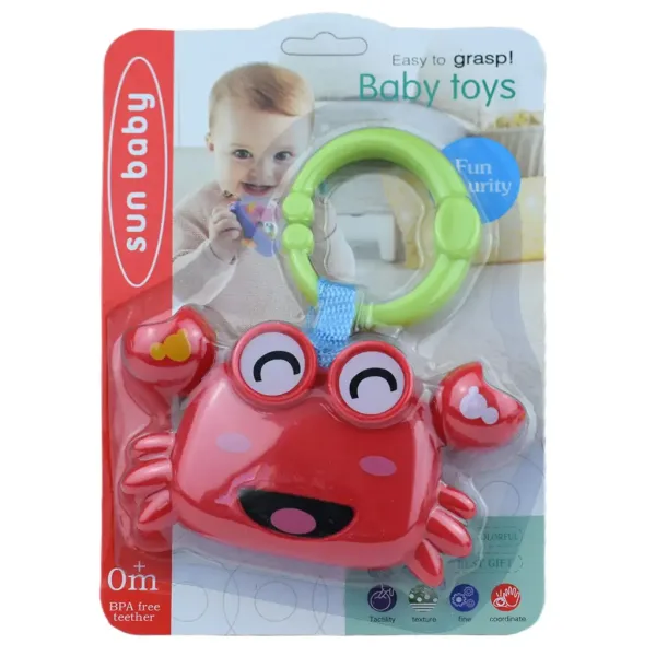 Sun Baby: Fröhlicher Krebs BPA-freie Baby-Rassel Bild 3