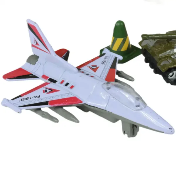 Super Army: Militärspielset mit Fahrzeugen aus Metall und Schwungradflugzeug in zwei Varianten Bild 10
