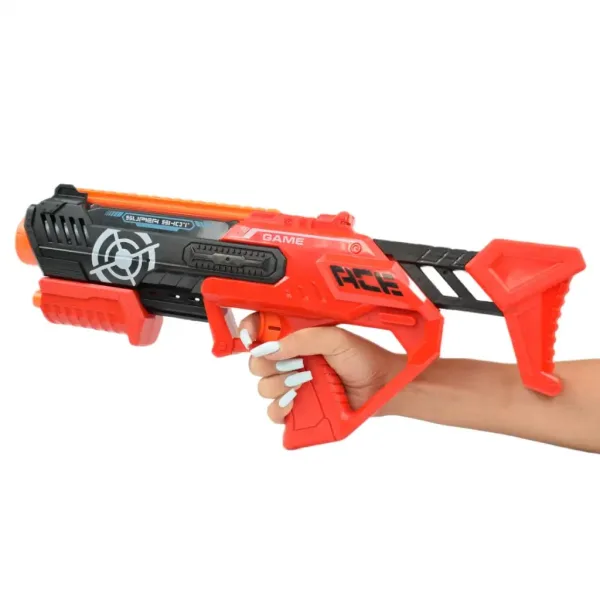 Super Shoot: Manuelle Schaumstoffpistole mit Munition 47cm Bild 4