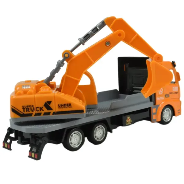 Super Truck: Schwungrad-Baggerlader-LKW 19cm Bild 3