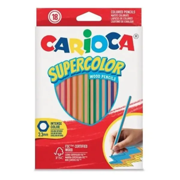 Supercolor Buntstifte 18er-Set - Carioca Bild 1