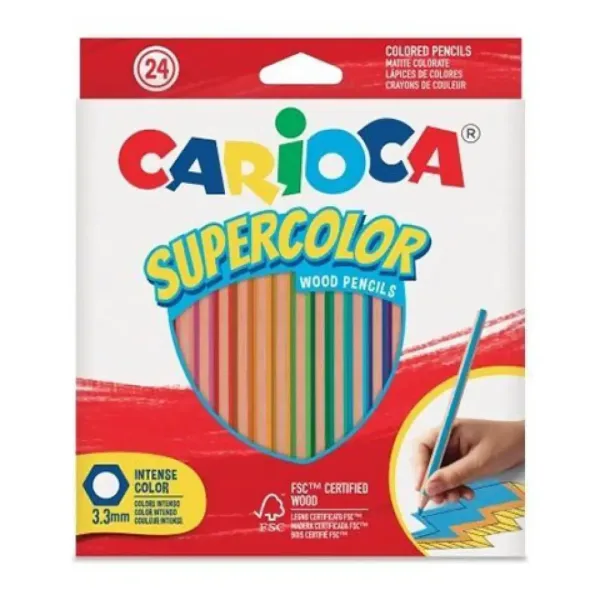Supercolor Buntstifte 24er-Set - Carioca Bild 1