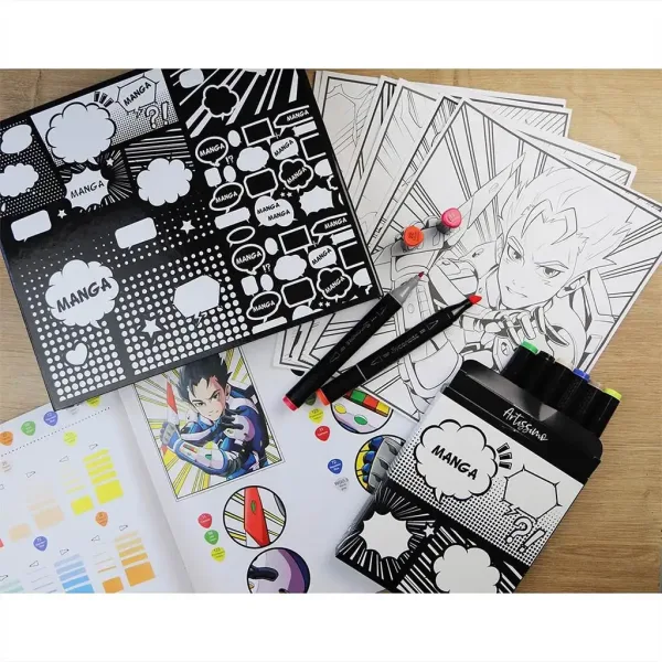 Sycomore Artissimo Manga Malbuch - Helden für Jungen Bild 2