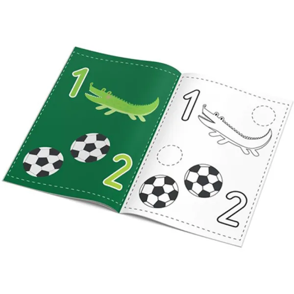 The Littlies: Zahlen Malbuch 24 Seiten mit 50 Aufklebern A4 Bild 2