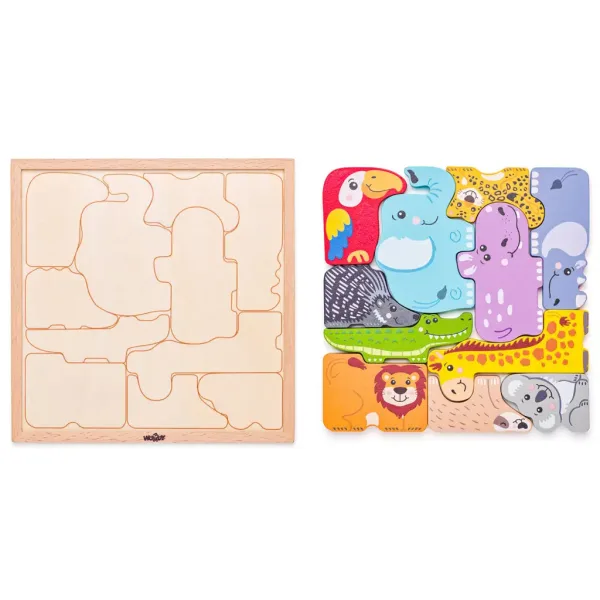 Tierform-Puzzle aus Holz - Woodyland Bild 2