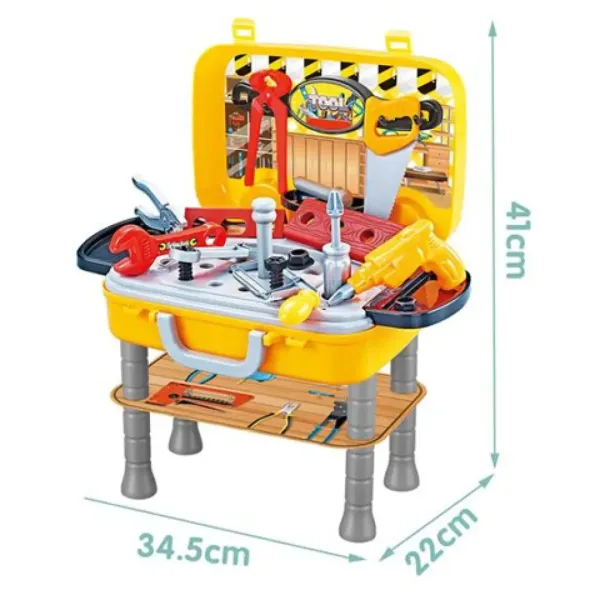 Tragbare Werkbank im Aufbewahrungskoffer 34,5x22x41cm Bild 2