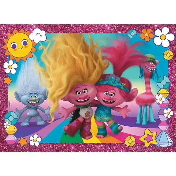 Trolle 100-teiliges Glitzerpuzzle - Trefl Bild 2