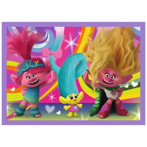 Trolls 3: 4-in-1 Puzzle-Set - Trefl Bild 2