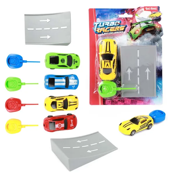 Turbo Racers Sportwagen mit Abschussvorrichtung, verschiedene Farben, 1 Stück Bild 1