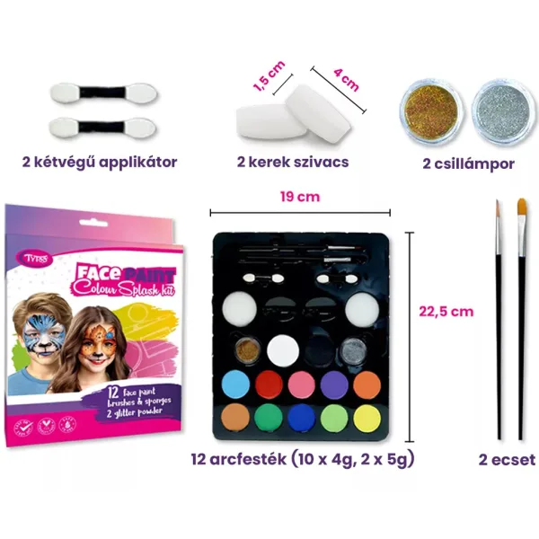 TyToo: Colour Splash Gesichtsbemalungsset Bild 2
