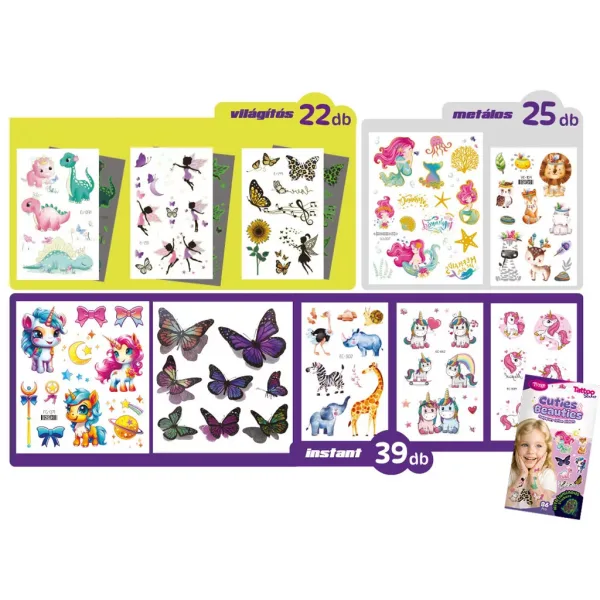 TyToo: Cuties & Beauties Tattoo Sticker Set Bild 2