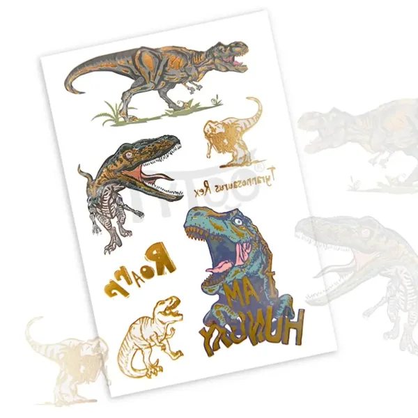 TyToo: Dinosaurier-T-Rex-Tattoos zum Aufkleben Bild 2