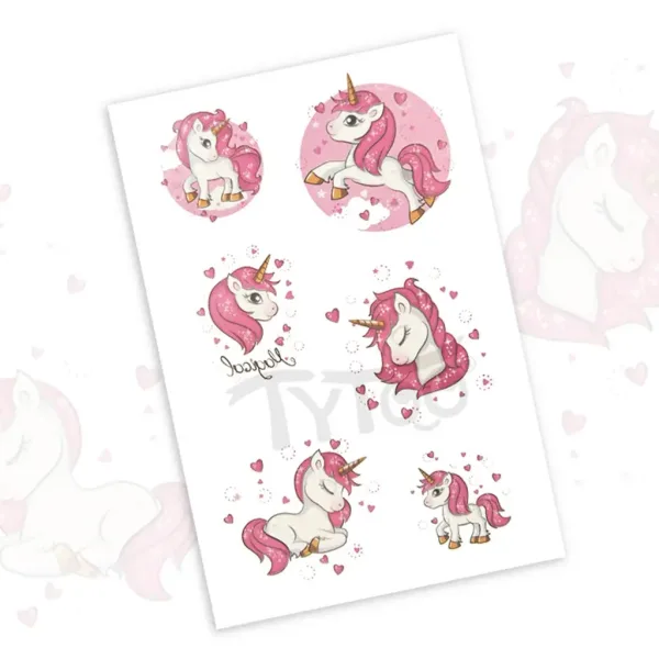 TyToo: Einhorn-Tattoo-Aufkleber Bild 2