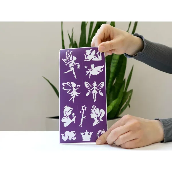 TyToo: Glitzertattoo-Schablonenset Feen und Prinzessinnen, 22 Stück Bild 5