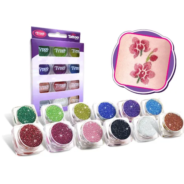 TyToo: Grundfarben Glitzerpulver-Set 12x2,5 ml Bild 2