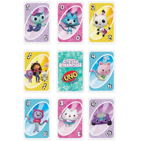 UNO Junior: Gabys Puppenhaus Kartenspiel – Mattel Bild 4