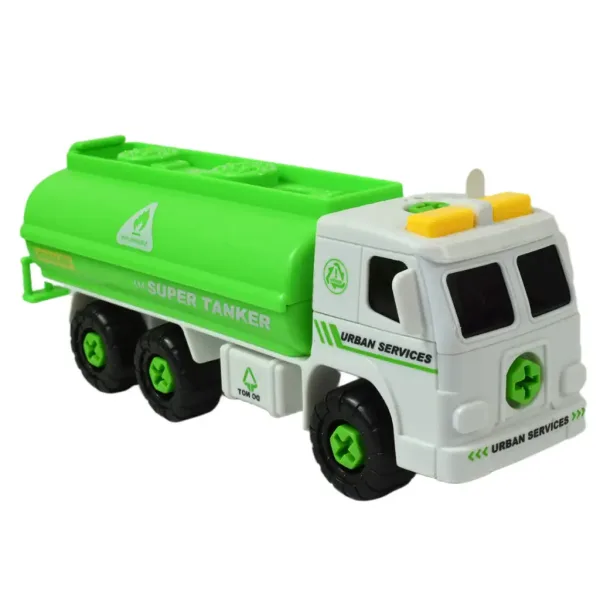 Urban Services: Zerlegbarer Tanklastwagen mit Werkzeugen und Sound 20cm Bild 3