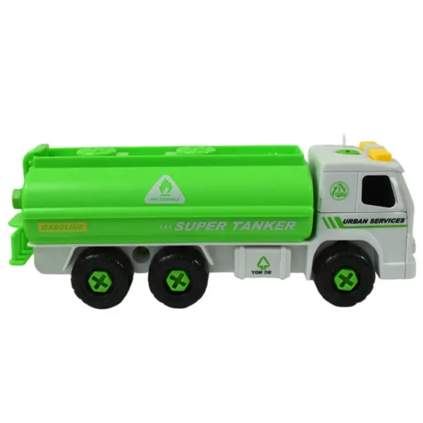 Urban Services: Zerlegbarer Tanklastwagen mit Werkzeugen und Sound 20cm Bild 4