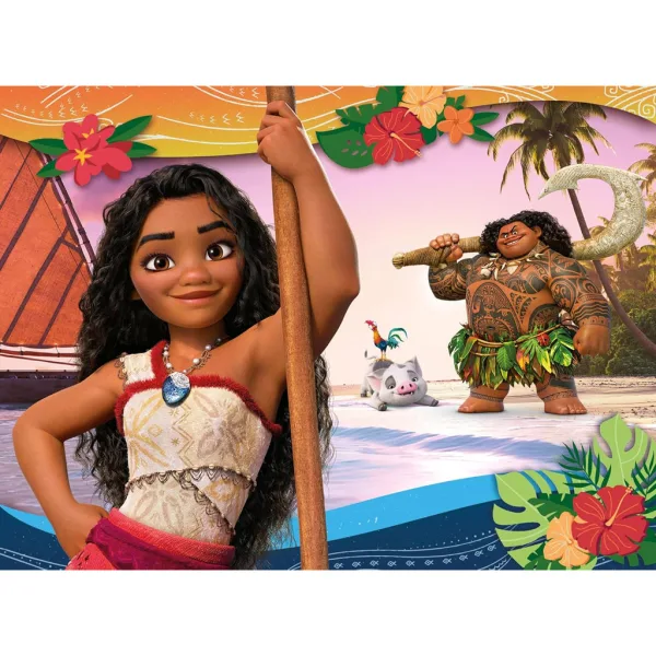 Vaiana 2 Abenteuer auf dem Meer 2-in-1 48-teiliges Eco-Minipuzzle und Ausmalbild 35x25 cm – Lisciani Bild 2