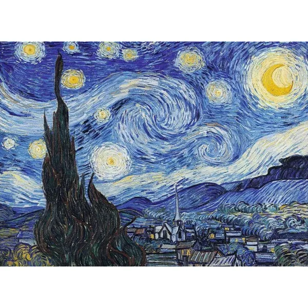 Van Gogh: Sternennacht 200-teiliges Holzpuzzle – Trefl Bild 2