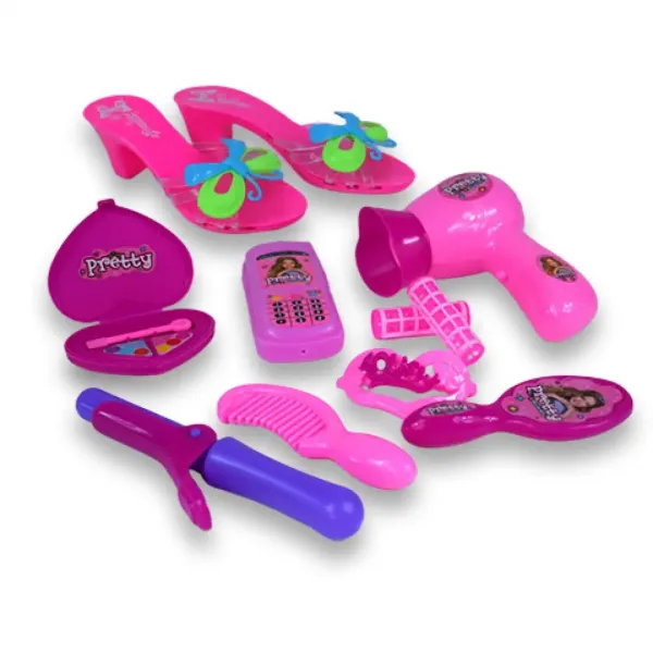 Vouge Girl: 10-teiliges Schönheitset mit Schuhen, Telefon und Friseurbedarf. Bild 2