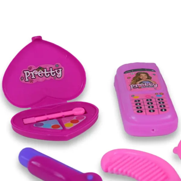 Vouge Girl: 10-teiliges Schönheitset mit Schuhen, Telefon und Friseurbedarf. Bild 4