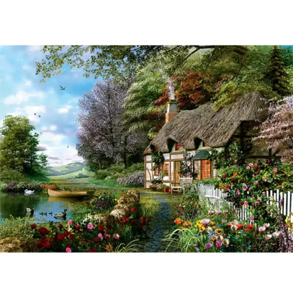 Waldhäuschen 1000-teilige Puzzle Bild 2