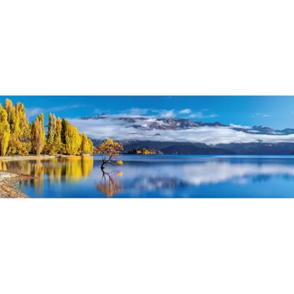 Wanakas goldene Spiegelung 1000-teiliges HQC-Panoramapuzzle - Clementoni Bild 2