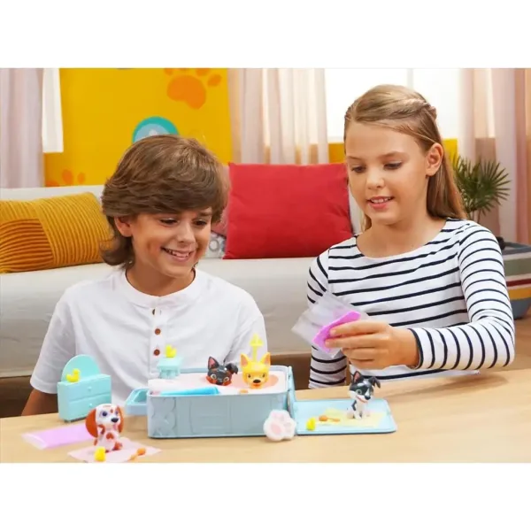 Washy Friends: Color Reveal Planschspaß 3 Hundefiguren mit Whirlpool und Zubehör Bild 2