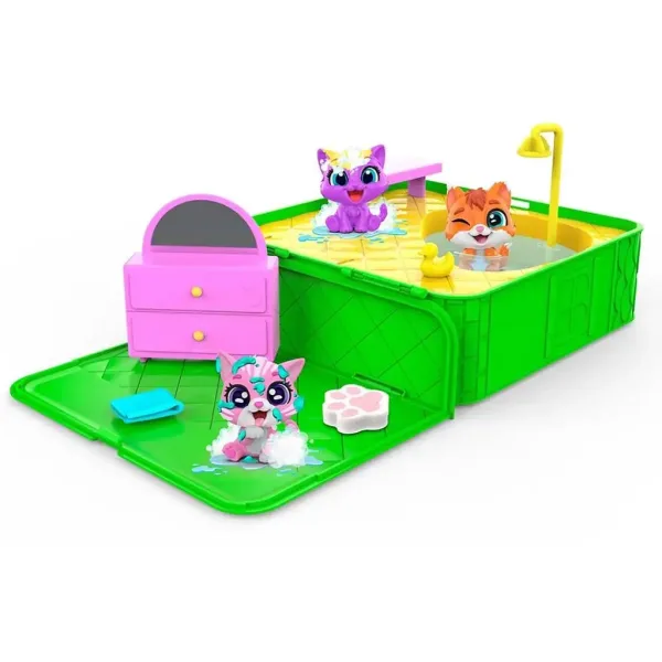 Washy Friends: Farbwechsel-Badekätzchen mit Jacuzzi und Zubehör Bild 3