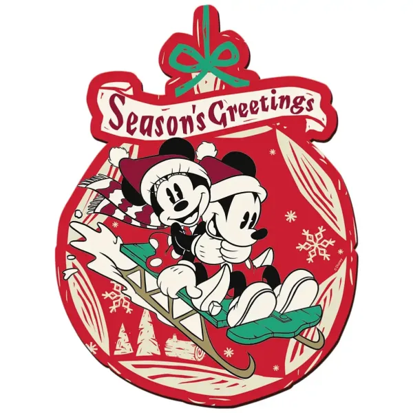 Wood Craft: Disney – Weihnachten mit Mickey Maus und Minnie Maus, Premium-Holzpuzzle mit 160 Teilen – Trefl Bild 2