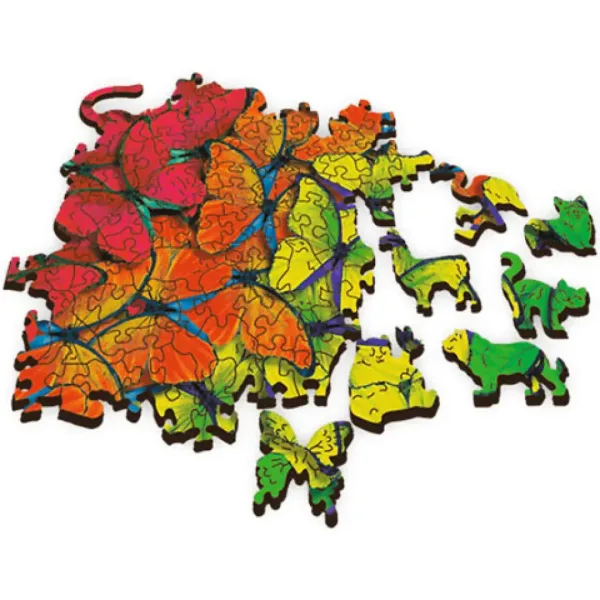 Wood Craft: Regenbogen-Schmetterlinge Holzpuzzle 500+1 Stück - Trefl Bild 3