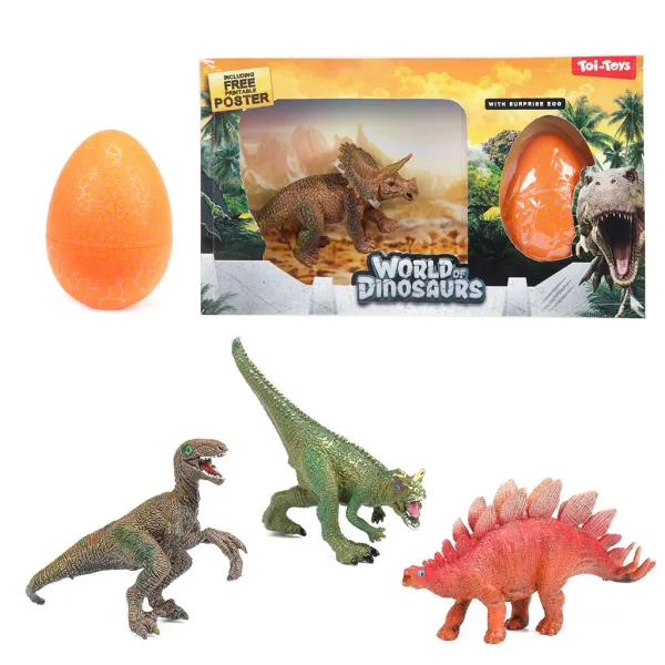 World of Dinosaurs Dinosaurier-Figur mit Überraschungsei Bild 2
